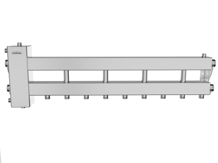 BMSS-150-5D (нерж., до 150 кВт, подкл. котла G 1½″, 4 контура G 1″, боковой контур G 1½″)